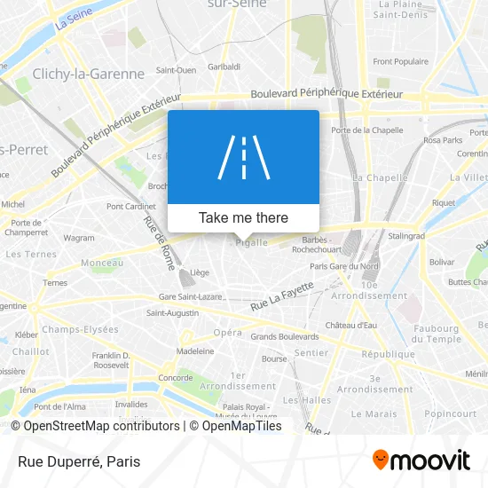 Rue Duperré map