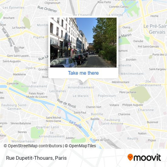 Rue Dupetit-Thouars map