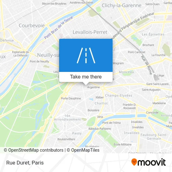 Rue Duret map
