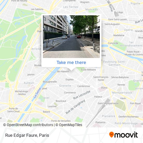 Rue Edgar Faure map