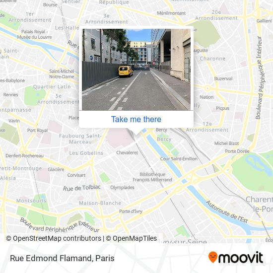 Rue Edmond Flamand map