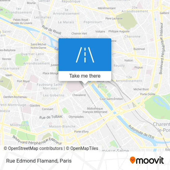 Rue Edmond Flamand map