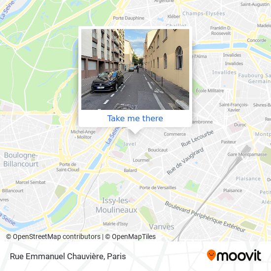 Mapa Rue Emmanuel Chauvière