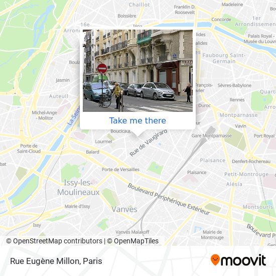 Rue Eugène Millon map