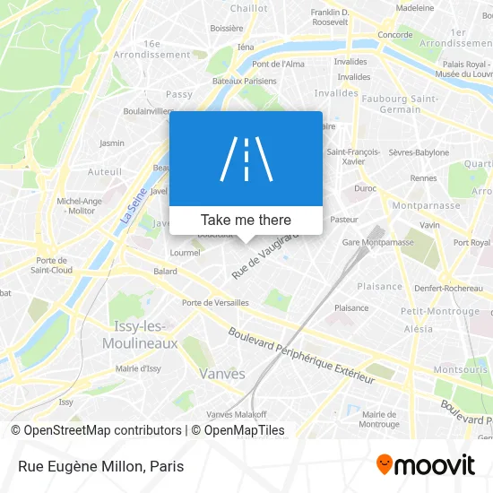 Rue Eugène Millon map