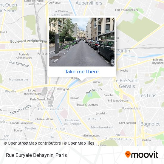 Rue Euryale Dehaynin map