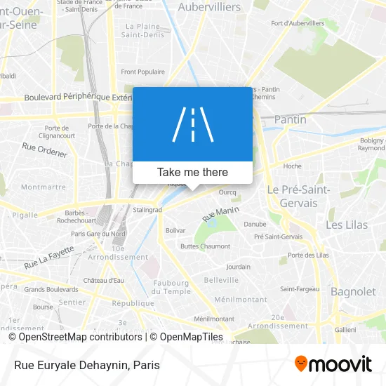 Rue Euryale Dehaynin map