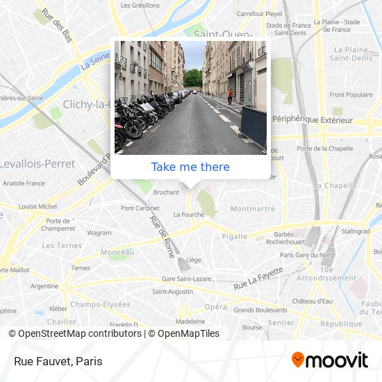 Rue Fauvet map