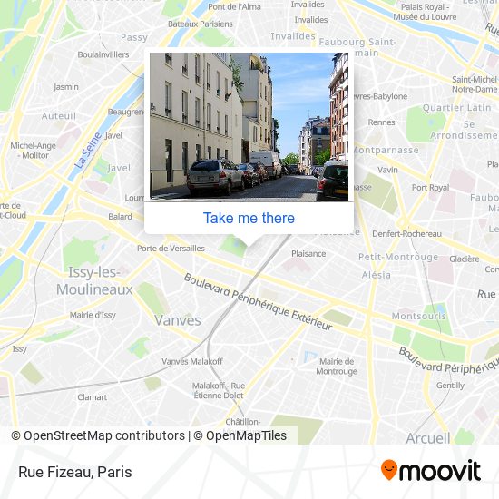 Mapa Rue Fizeau