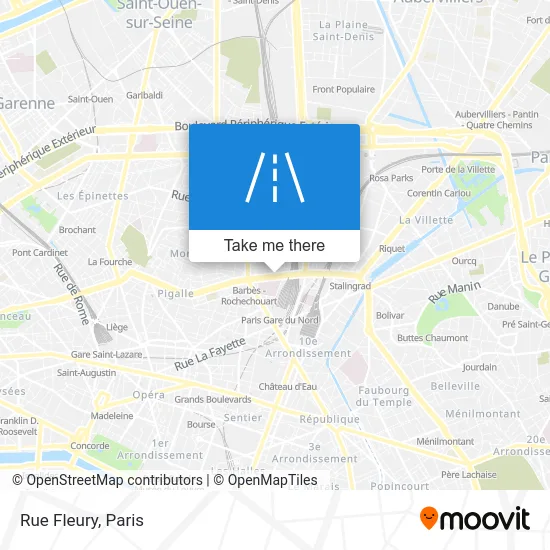 Rue Fleury map