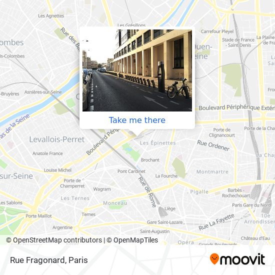 Rue Fragonard map