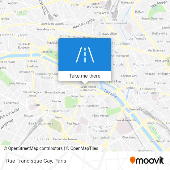 Rue Francisque Gay map