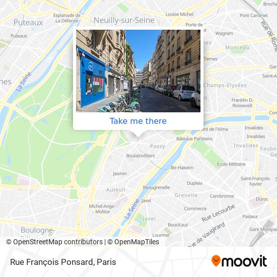 Rue François Ponsard map