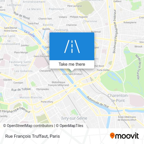 Rue François Truffaut map
