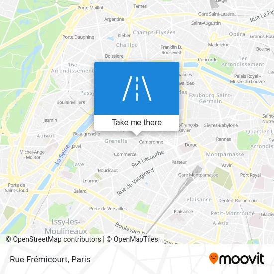 Rue Frémicourt map