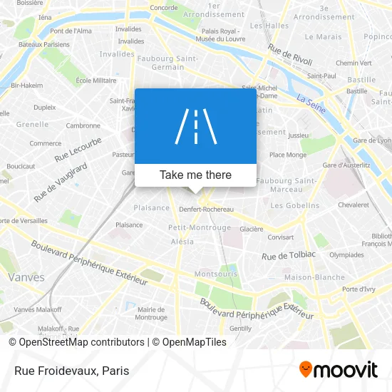 Rue Froidevaux map