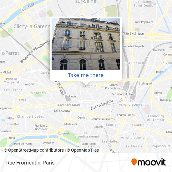 Rue Fromentin map