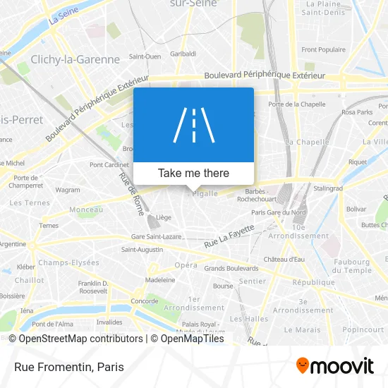 Rue Fromentin map