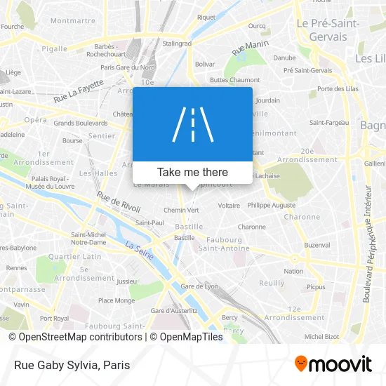 Rue Gaby Sylvia map