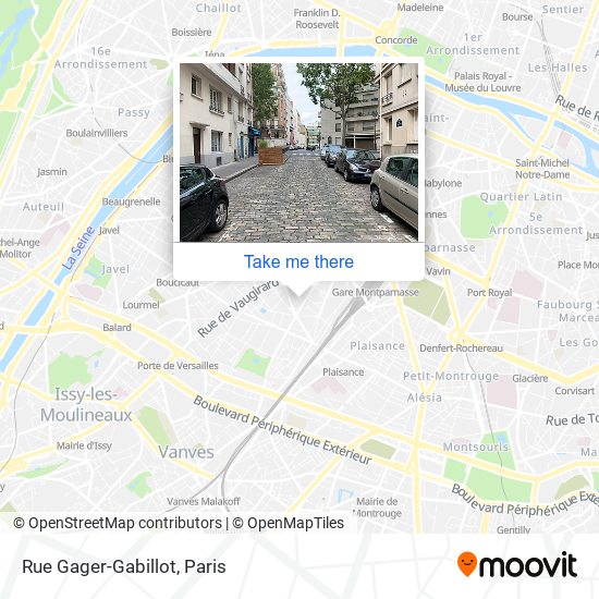 Mapa Rue Gager-Gabillot