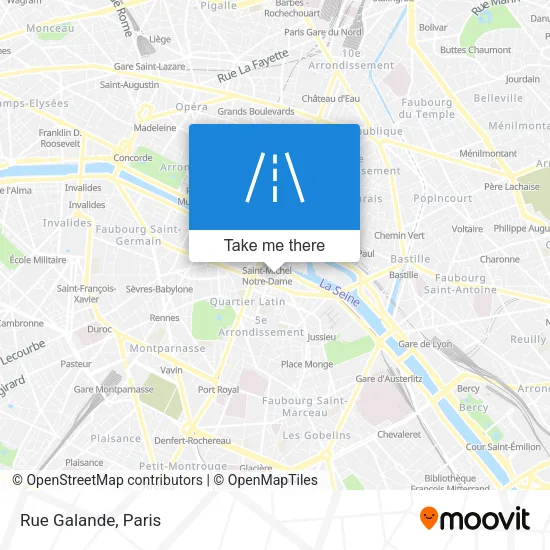 Rue Galande map