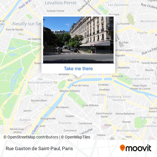 Rue Gaston de Saint-Paul map