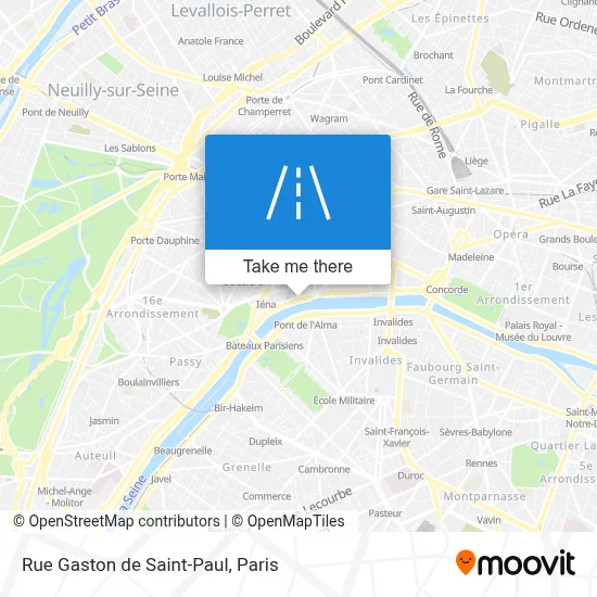 Rue Gaston de Saint-Paul map