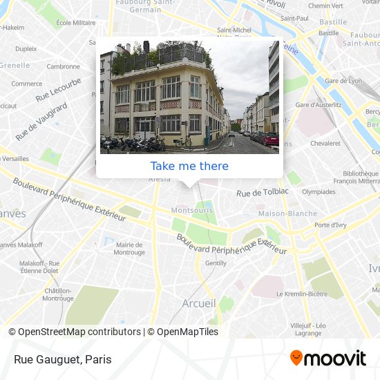 Mapa Rue Gauguet