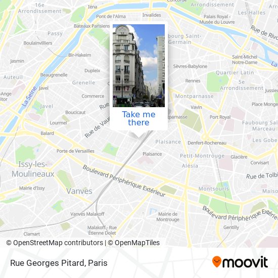 Rue Georges Pitard map
