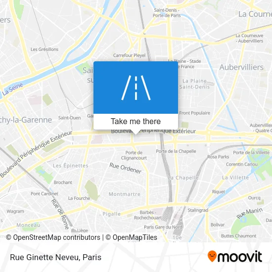 Rue Ginette Neveu map
