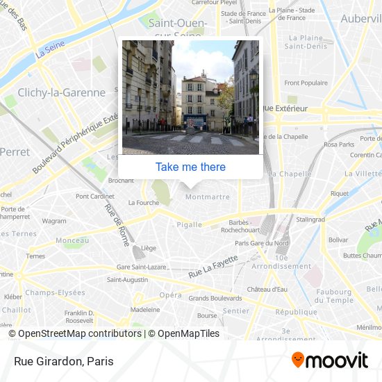 Mapa Rue Girardon
