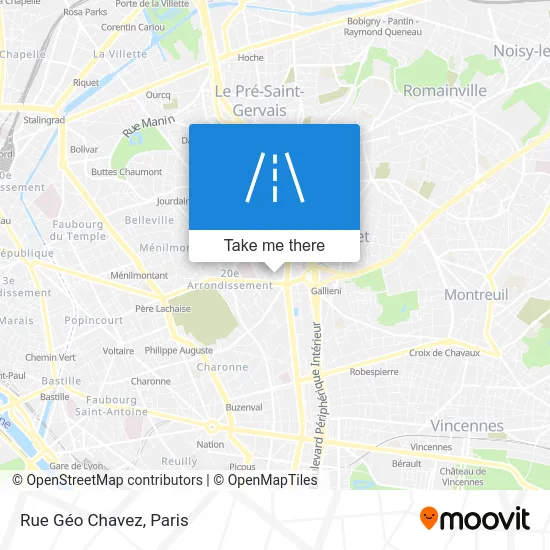 Rue Géo Chavez map