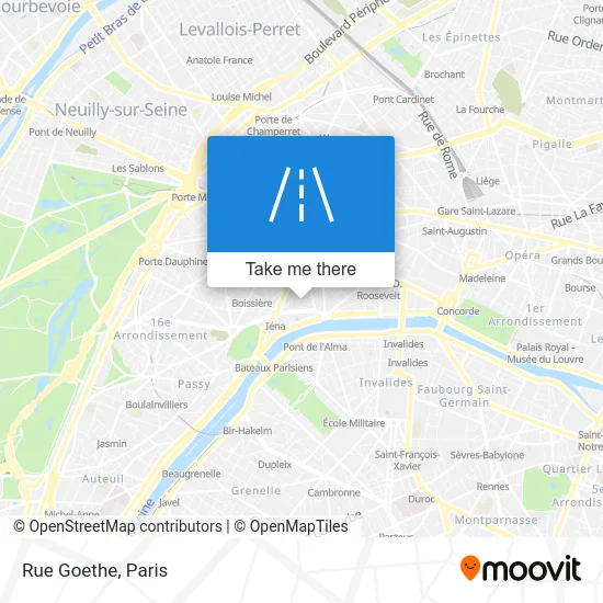 Rue Goethe map