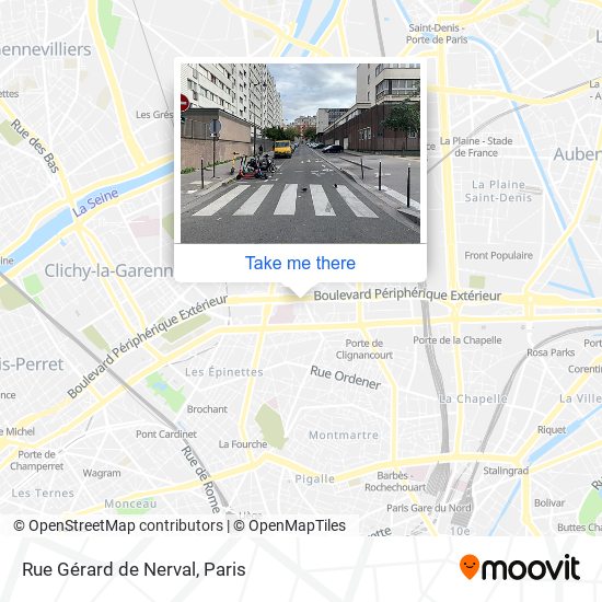 Mapa Rue Gérard de Nerval