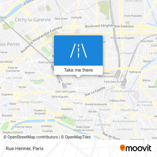 Rue Henner map
