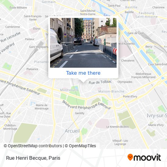 Rue Henri Becque map