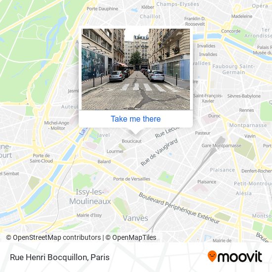 Mapa Rue Henri Bocquillon