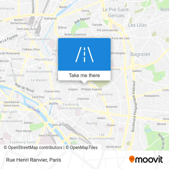 Rue Henri Ranvier map