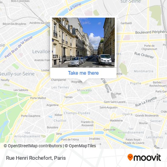 Rue Henri Rochefort map