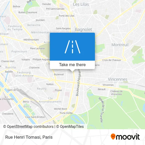 Rue Henri Tomasi map