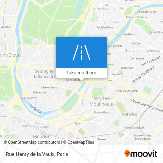 Rue Henry de la Vaulx map