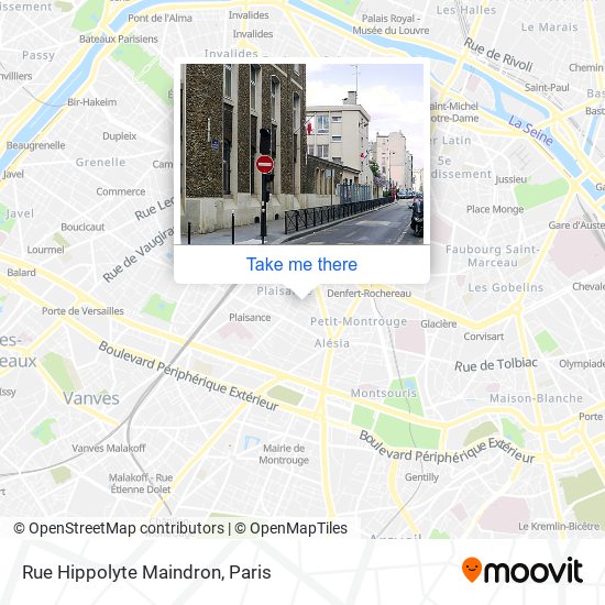 Rue Hippolyte Maindron map