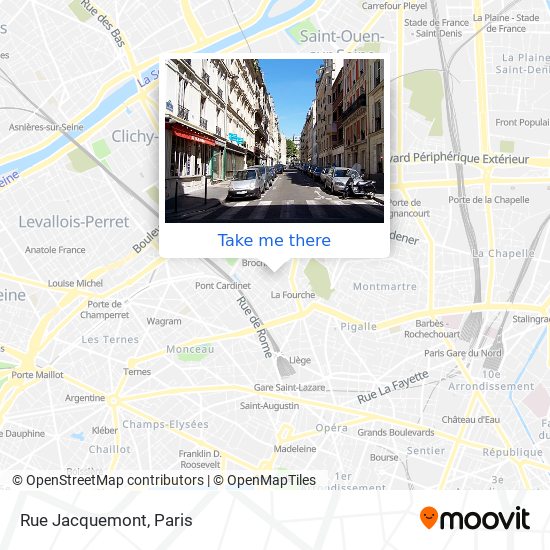 Rue Jacquemont map