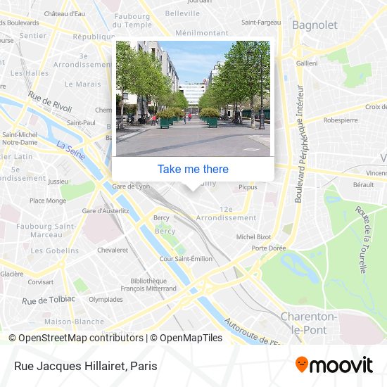 Mapa Rue Jacques Hillairet