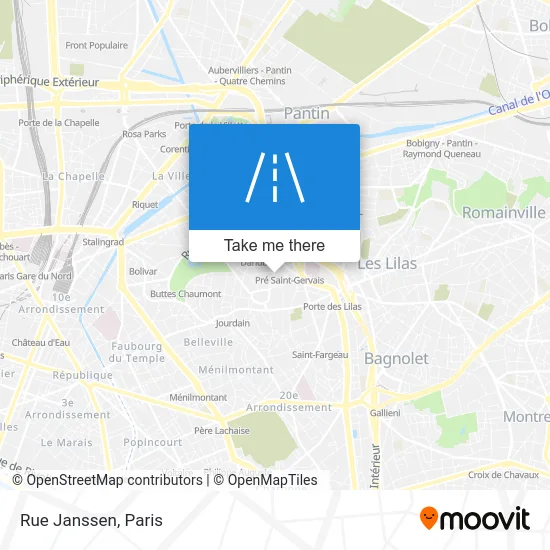 Rue Janssen map