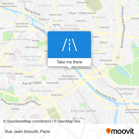 Rue Jean Anouilh map