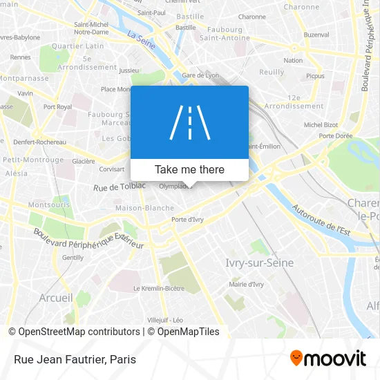 Rue Jean Fautrier map