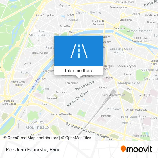 Rue Jean Fourastié map