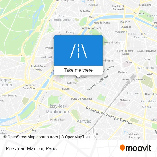 Rue Jean Maridor map