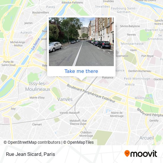 Mapa Rue Jean Sicard